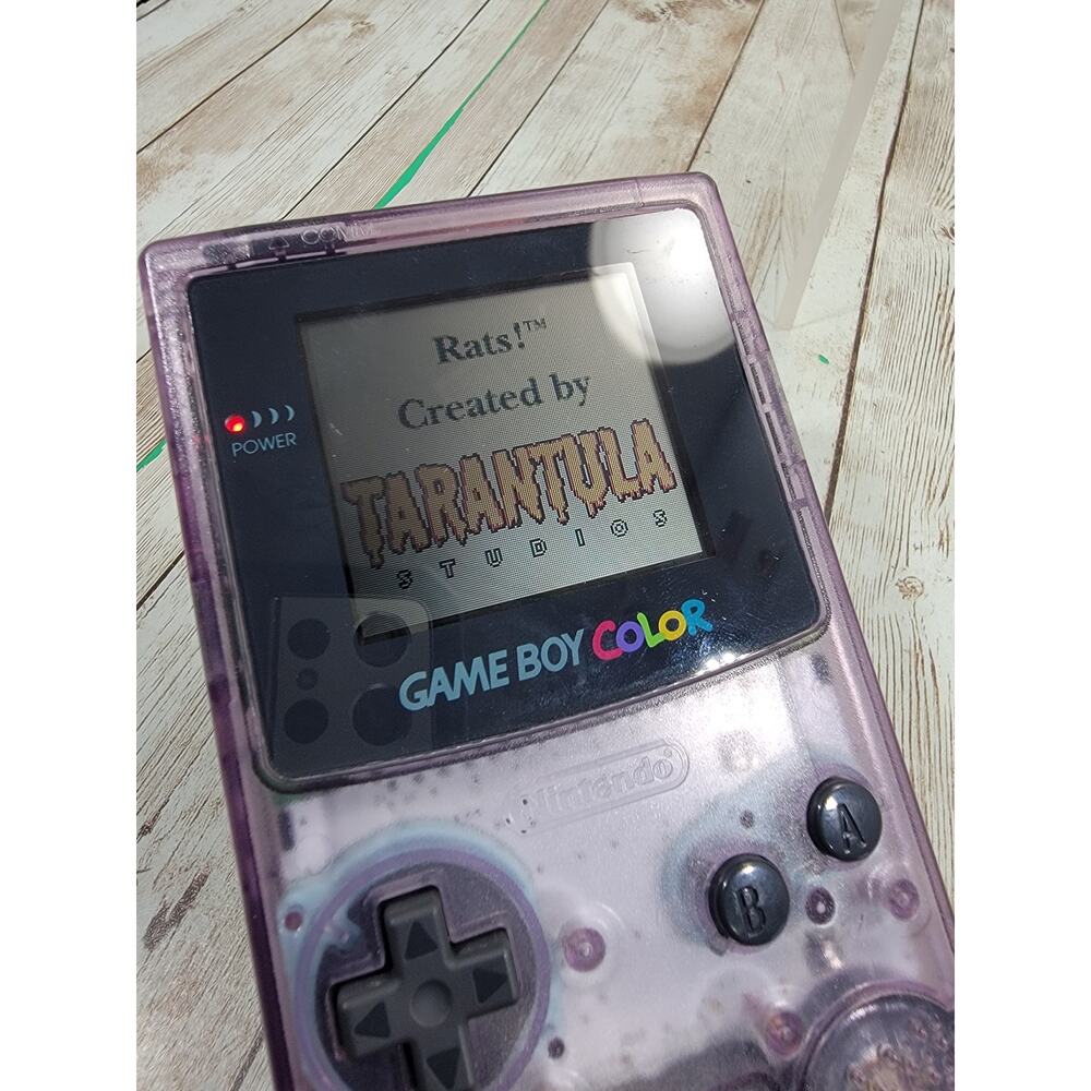 Nintendo Game Boy Color Handheld System Tested & Works Atomic Purple - Picture 6 of 8